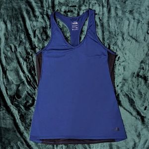 The North Face Women's Medium Blue/Black FLASHDRY Racerback Tank Top